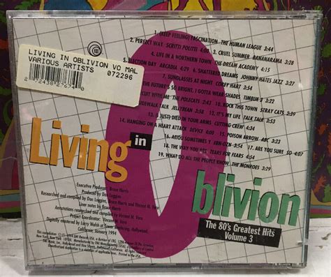 Living In Oblivion The 80s Greatest Hits Vol 2 Various CD EBay