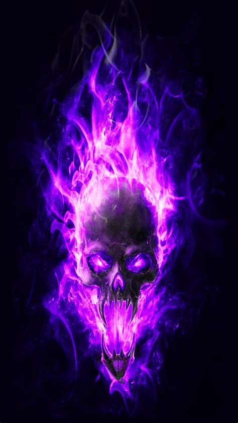 Blue Skull Fire Wallpapers Posted By Ryan Anderson