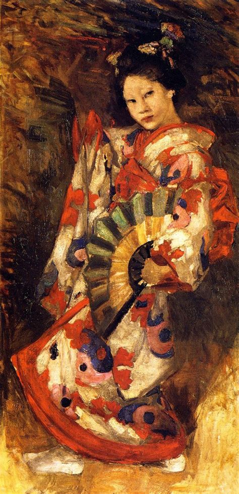 Dancing Geisha By Edward Atkinson Hornel Oil Painting Reproduction