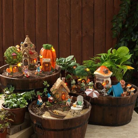 Check spelling or type a new query. Lighted Outdoor Resin Garden Gnome House | THE GERSON ...