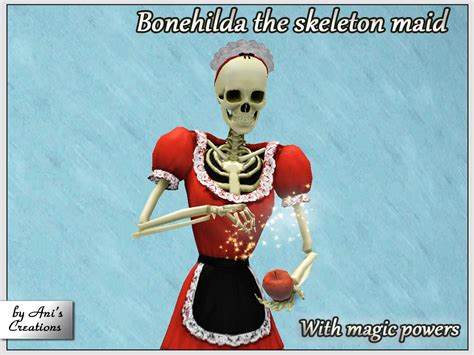 Bonehilda The Skeleton Maid Maid Magic Powers Skeleton