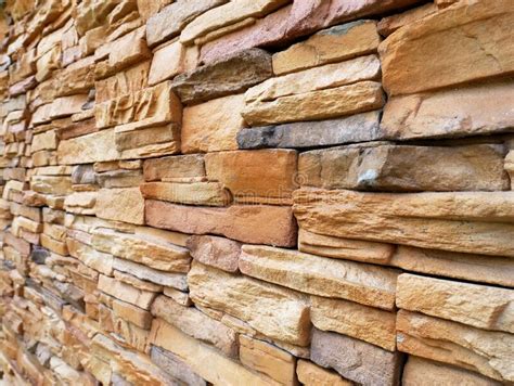 Artificial Stone Cladding Designed To Resemble Real Stone Arranged