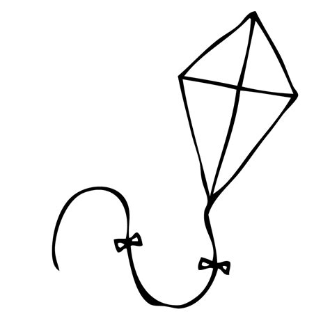 Kite Drawing Images Clipart Best