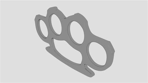 Knuckle Duster 3d Model Cgtrader