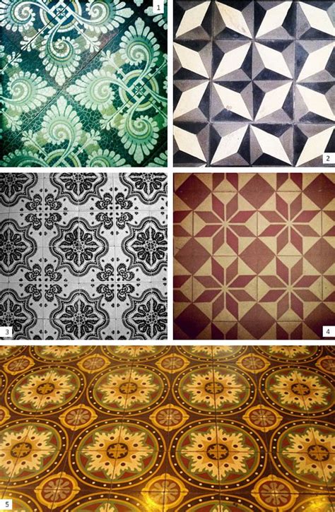 Linoleum Flooring Vintage Patterns