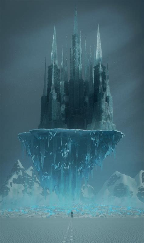 Artstation Ice Castle Hugh Barrow Fantasy Castle Ice Castles Castle