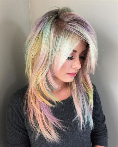 Famous Rainbow Hair Color Ideas 2022 Art Fit