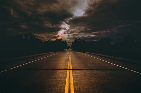 Carretera De Asfalto Negro Carretera Línea Marcado Fondo De