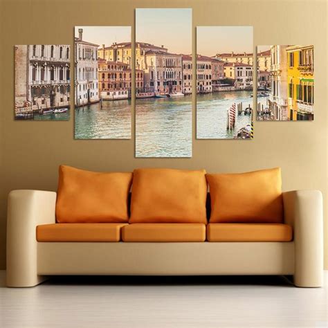 Free Shipping The City View Modern Home Wall Decor Canvas Picture Art