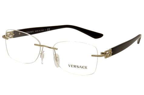 versace women s eyeglasses ve1225b ve 1225 b rimless optical frame