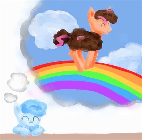 Think Pink Fluffy Unicorn Dancing On Rainbows By Arainbowofcolour On