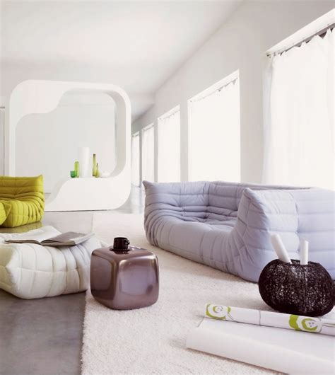 A sofa without armrests that features ergonomic designs with 5 densities of foam combined to make the frame. Togo Ligne Roset 2 Seater Sofa Large - Milia Shop