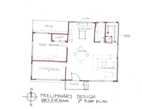 Hand Sketch Your Preliminary Home Plans And Perspective By