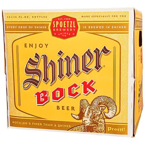Shiner Bock Bottles 12 Oz 12 Pack Beercastleny