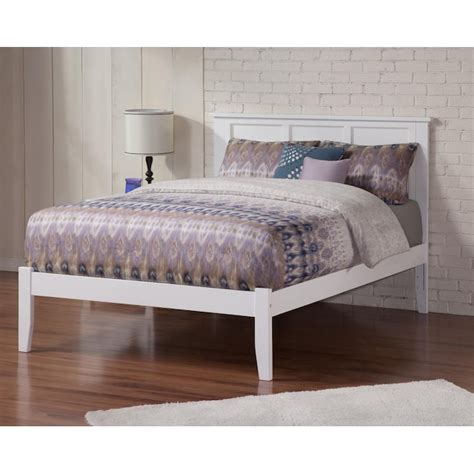 Afi Furnishings Madison White Queen Wood Platform Bed In The Beds