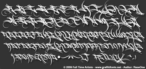 9 Gangster Font Alphabet Images Gangster Letter Fonts Graffiti