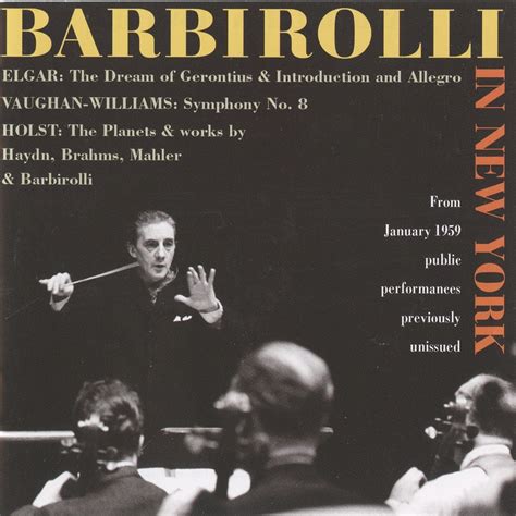 ‎barbirolli In New York 1959 By Berl Senofsky Sir John Barbirolli