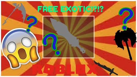 Getting Free Exotic Roblox Assassin Youtube