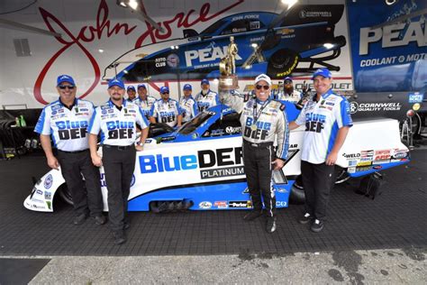 John Force And Peak Bluedef Chevy Land 153rd Nhra Victory At New