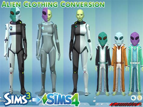 Sims3 To Sims4 Alien Clothing Conversion By Gauntlet101010 On Deviantart