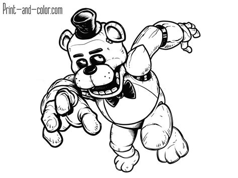 Coloring Pages For Boys Five Nights At Freddy