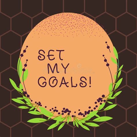 Text Sign Showing Setting My Goals Conceptual Photo Create Something