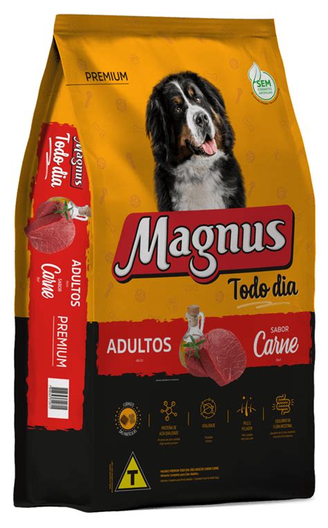 Ração Magnus Todo Dia Para Cães Adultos Sabor Carne kg Popular Pet Pet Shop Online