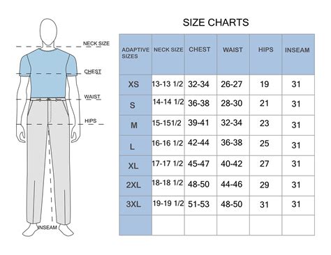 Uk Size Chart For Men