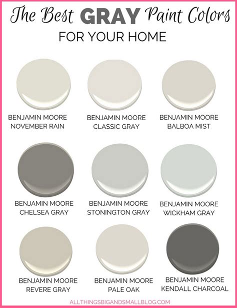 Gray Paint Colors for Your Home - (Best Benjamin Moore Gray Paint)
