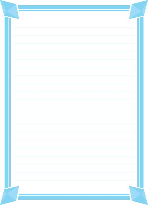 Printable Lined Paper With Border Printable World Holiday