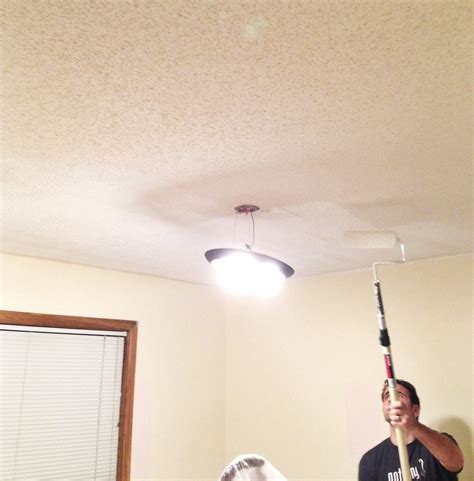 Painting Popcorn Ceilings • Refashionably Late