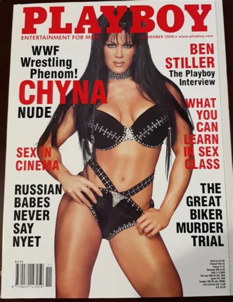 Playboy Magazine November Chyna Wwe Wwf Nude Picclick