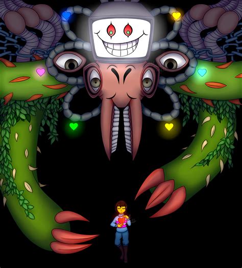 Omega flowey | fan group | undyne | запись закреплена. Omega Flowey and Frisk by MetalWing15 on DeviantArt