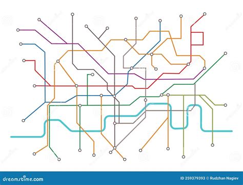 London Underground Map Stock Vector Illustration Of Underground