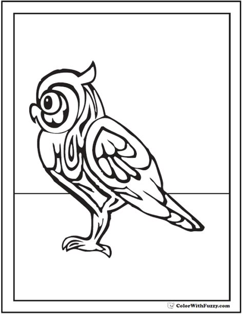 Owl Patterns Coloring Pages