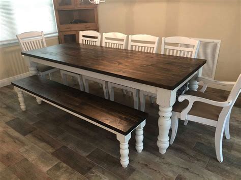 But it is still sturdy and nice to look at. 8ft Long Farmhouse Table Set - Lakeland, Florida | WoodTide