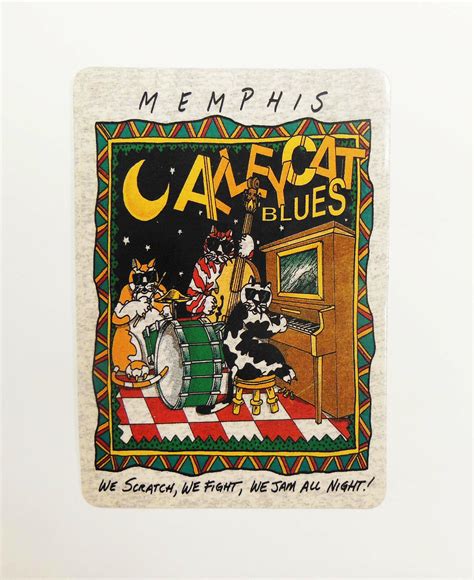 Memphis Magnet Mailable Alley Cat Blues Mid South Products