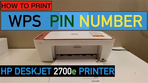 How To Find The Wps Pin Number Of Hp Deskjet 2600 All In One Printer