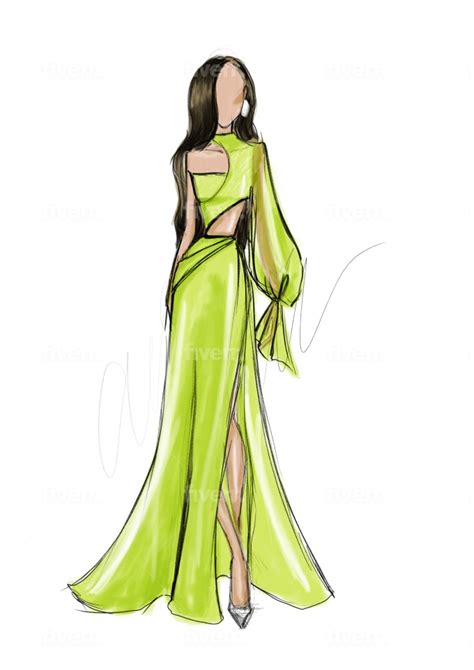 Discover More Than 135 Model Dress Design Drawing Super Hot