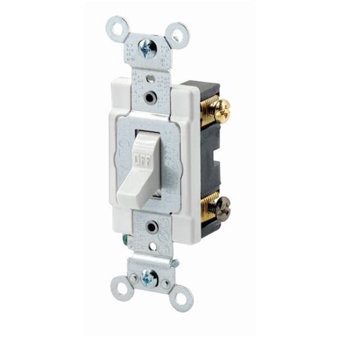 Leviton 15 Amp Commercial Grade Combination Two 3 Way Toggle Switches