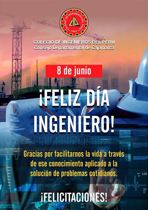 ¿qué puede hacer un ingeniero ambiental? ¡Feliz Día del Ingeniero! Te desea el CIP C. D. Cajamarca ...