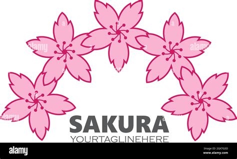 Sakura Flower Vector Illustration Design Stock Vector Image And Art Alamy
