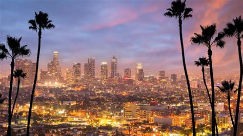 Los Angeles Downtown Skyline Cityscape In Ca Stock Photo Image Of