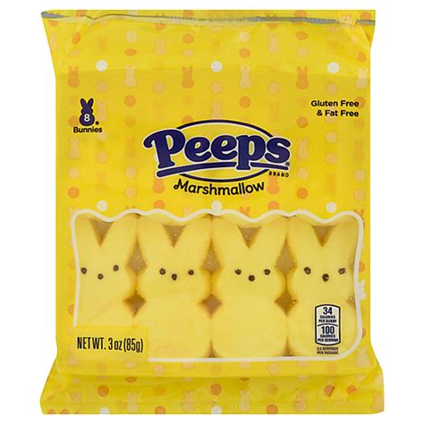Peeps Bunnies Marshmallow 8 Bunnies 8 Ea Provisiones Selectos