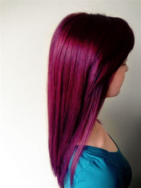 amanda purple violet bright color luxe design magenta hair hair color burgundy hair styles