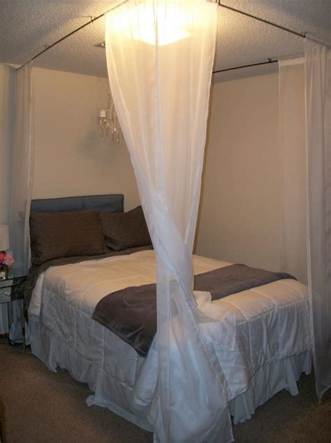 To convert any bed into a canopy bed, follow these steps: Lyndi's Projects: Beautiful Bedroom Canopy - Thank you ...