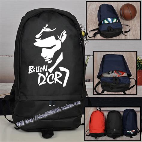 New 2016 cristiano ronaldo backpack club football youth schoolbag bag women men bag independent