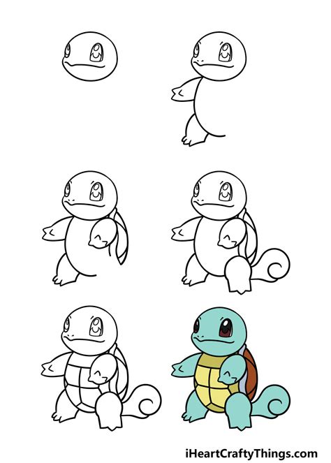 How To Draw Squirtle From Pokemon Step By Step Guide Drawing My XXX