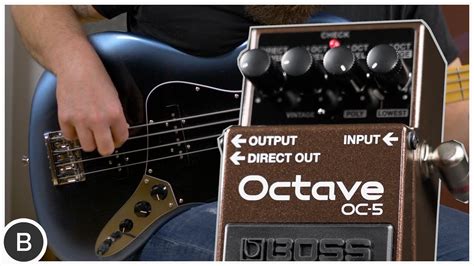 Boss Oc 5 Octave Bass Demo Youtube