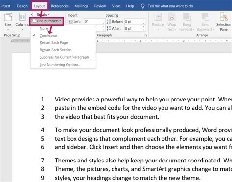 How To Remove Line Numbers In Word 2007 Printable Templates